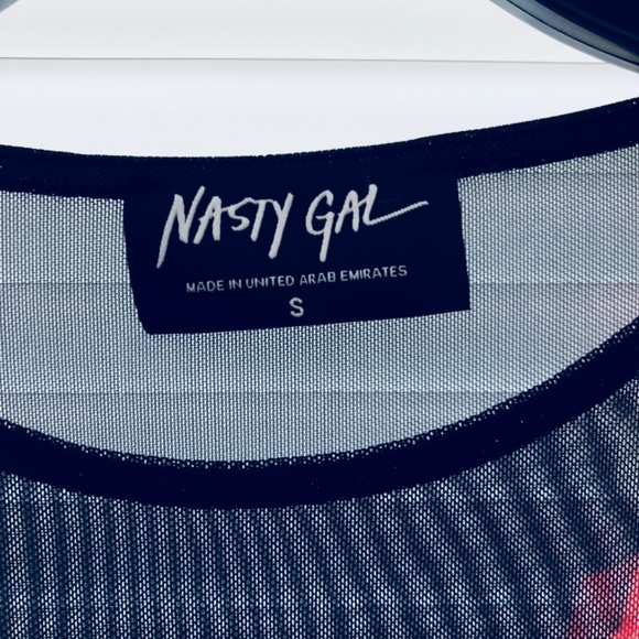 NWOT Nasty Gal Sheer London Body-con Dress - Picture 14 of 16